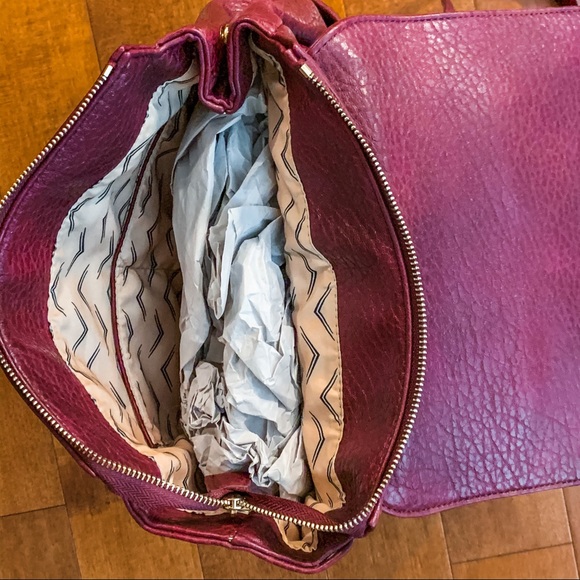 NWT OBO Leather Backpack - Maroon - Picture 13 of 16